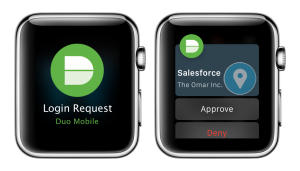 duo security for apple watch
